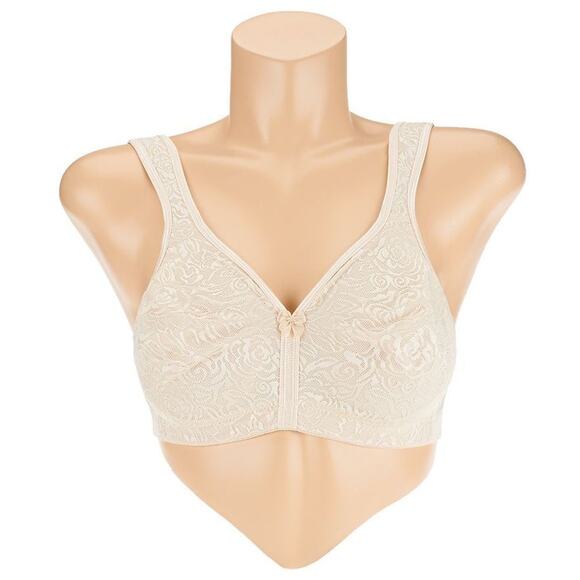 Breezies Sz 40C Wild Rose Seamless Wirefree Support Bra Womens Champagne A260367 - Picture 2 of 15